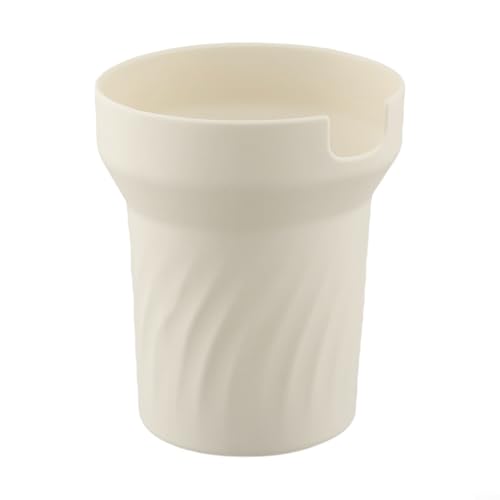Silikon-Bechermanschette, rutschfeste Becherhülle für 1,2 l Becher, aus Silikonmaterial (weiß) von HavenDomicile