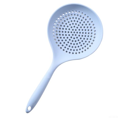 Silikon-Schaumlöffel, perfekt zum Abtropfen und Kochen, einfache Wartung und komfortable Nutzung (blau) von HavenDomicile
