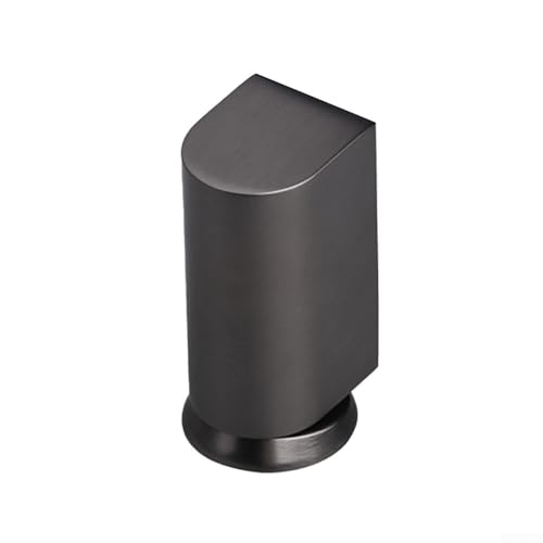 Stanzfreier unsichtbarer Türstopper mit Antikollisionsdesign, winddichtes mechanisches Bodenvakuumsystem, Zinklegierungsmaterial für Schlafzimmertürschutz (grau) von HavenDomicile