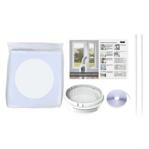 Tragbare Klimaanlagen-Fensterdichtung 400 cm mit Doppelnähten, wasserdichtem Stoff und runder Kupplung, kompatibel mit verschiedenen tragbaren Kühl- und Trocknungsgeräten Tragbare Klimaanlagen-Fensterdichtung 400 cm mit Doppelnähten, wasserdichtem Stoff und runder Kupplung, kompatibel mit verschiedenen tragbaren Kühl- und Trocknungsgeräten von HavenDomicile