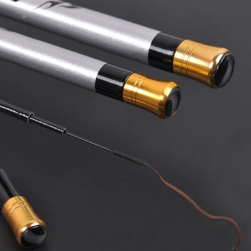 Ultrakompakte Kohlefaser-Angelrute, teleskopisch, Mini-Reiserute, zusammenklappbar auf 45 cm, leichte High-Modulus-Karbon-Konstruktion für Outdoor-Angeln (1,8 m) von HavenDomicile