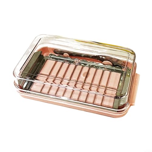 Unzerbrechlicher Butterschneider mit elegantem Etui für stilvolle Küchen-Präsentation (rosa Boden) von HavenDomicile