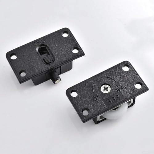Up and Down Rail Pulley Wheel for Sliding Wardrobe Doors Made of Plastic and Stainless Steel with Bearing Mechanism (B) von HavenDomicile