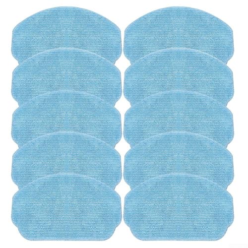 Waschmaschinenfeste Wischmopp-Pads für EICOBOT BR150 Staubsauger, inkl. 5 oder 10 Tücher (10 Stück) von HavenDomicile