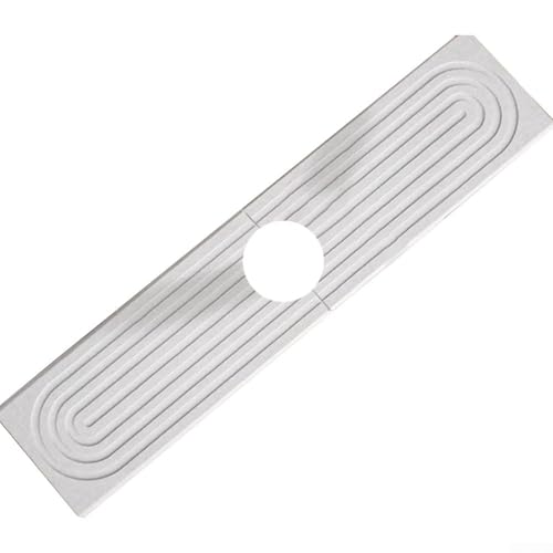 Wasserabsorbierende Kieselgur-Tablett, 45 cm, perfekte Spülbeckenmatte, um Arbeitsplatten trocken und fleckenlos zu halten (weiß) von HavenDomicile
