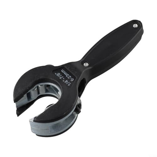 Zuverlässiger Rohrschneider mit einstellbaren Einstellungen, schneidet reibungslos durch verschiedene Rohrmaterialien ohne Kompromisse bei der Leistung (schwarz) von HavenDomicile