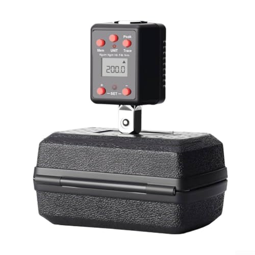 Digitaler Drehmomentschlüssel-Adapter 1/4 3/8 1/2 3/4 Zoll mit dualen Messeinheiten für metrische und SAE, Spitzen- und Trace-Modi, akustische Warnungen (12,7 mm) von HavenlyCove