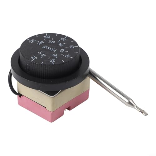 Eingebautes Thermostat mit Fernbedienungssensor, 0-120°C Temperaturreglerknopf, für Klimaanlagen und Lüftungssysteme, Metall- und PVC-Konstruktion, 35x45x36mm Eingebautes Thermostat mit Fernbedienungssensor, 0-120°C Temperaturreglerknopf, für Klimaanlagen und Lüftungssysteme, Metall- und PVC-Konstruktion, 35x45x36mm von HavenlyCove