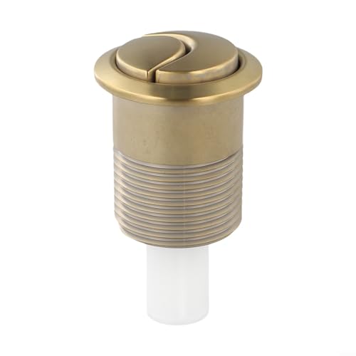Gold Dual Flush Toilet Tank Button For Siamp Skipper 45, Round Push Button Bathroom Cistern Replacement Parts,Valve Replacement Part von HavenlyCove