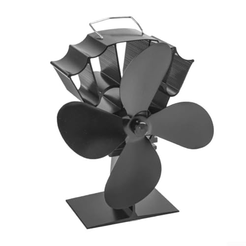 Kaminventilator mit 4 Flügeln für Holzöfen, wärmebetrieben und energieeffizient, Betrieb von 80 bis 250 Grad Celsius in Schwarz Kaminventilator mit 4 Flügeln für Holzöfen, wärmebetrieben und energieeffizient, Betrieb von 80 bis 250 Grad Celsius in Schwarz von HavenlyCove