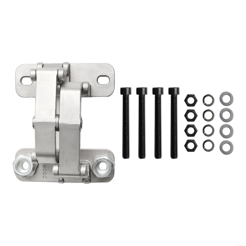 Robustes, unsichtbares Türscharnier, 165° breite Öffnung, Brandschutz-Hydrant-Funktion, verstellbares Design für Steintüren, unterstützt 70 kg bis 250 kg pro Scharnier, 304 Edelstahl (L(250 kg)) von HavenlyCove
