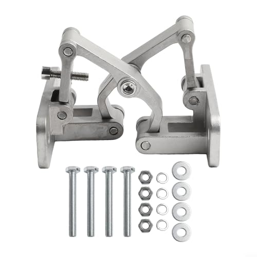Robustes, unsichtbares Türscharnier, 165° breite Öffnung, Brandschutz-Hydrant-Funktion, verstellbares Design für Steintüren, unterstützt 70 kg bis 250 kg pro Scharnier, 304 Edelstahl (M(150 kg)) von HavenlyCove
