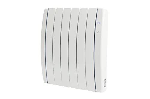 Haverland RC6TTS Elektroheizung 900 W mit Natursteinblöcken, Ideal für Benutzung +6 Stunden, +/- 10-15m², Weiß von HAVERLAND