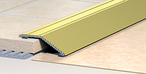 (C-04) Übergangsprofil Dehnungsprofil Abschlussprofil Anpassungsprofil Ausgleichsprofil selbstklebend Alu Breite 42 mm (Höhenausgleich bis 14 mm) Länge: 900 mm Holzdekor Buche (1) von Havos