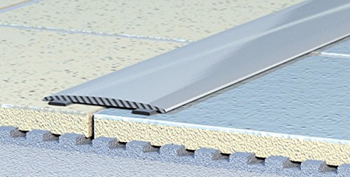 Übergangsprofil, Abschlussprofil, extra flach - 38 x 2 mm-selbstklebend (C 05) - Alu-eloxiert: Natur-silber (2) von Havos