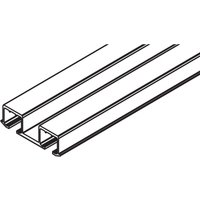Hawa - Doppellaufschiene Clipo 26/36, Alu eloxiert, zum Schrauben, l= 3500 mm von Hawa