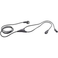 HAWA 1008274 Kaltgeräte Y-Kabel Schwarz 2.35m von Hawa