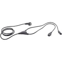 HAWA 1008275 Kaltgeräte Y-Kabel Schwarz 5.00m von Hawa