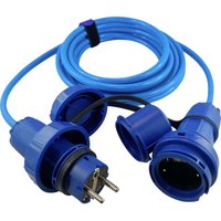 HAWA R7034 Strom Verlängerungskabel 16 A Blau 5.00 m H07BQ-F 3G 1,5 mm² von Hawa