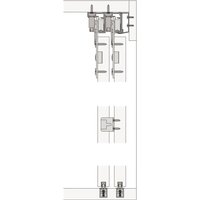 Hawa - Combino 65 h is Schiebetürbeschlag (Innenfront) für Türen bis 65kg 3-türig von Hawa