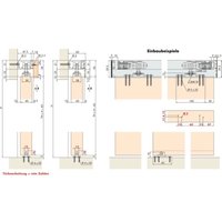 Hawa - Grundkarton 100 hc f.Einbauhöhe 53-59mmF Flügelgewicht bis 100 kg von Hawa