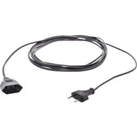 Hawa - R698 Strom Verlängerungskabel 16 a Schwarz 5.00 m H03VVH2-F 2X 0,75 mm² flach von Hawa