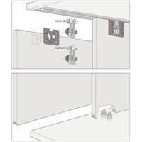 Hawa - Clipo 36 h is Schiebetürbeschlag Innenfront, 2-türig von Hawa
