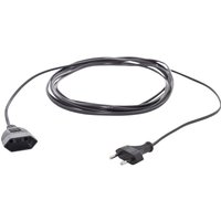 Hawa - R696 Strom Verlängerungskabel 2.5 a Schwarz 3.00 m H03VVH2-F 2X 0,75 mm² flach von Hawa