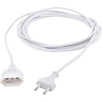 Hawa - R699 Strom Verlängerungskabel 2.5 a Weiß 5.00 m H03VVH2-F 2X 0,75 mm² flach von Hawa