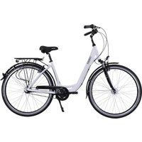 HAWK Bikes Cityrad "HAWK City Wave Deluxe White", 7 Gang, Shimano, Nexus Schaltwerk von Hawk Bikes