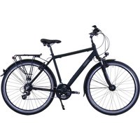 HAWK Bikes Trekkingrad "HAWK Trekking Gent Premium Black", 24 Gang, microSHIFT von Hawk Bikes