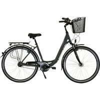 HAWK Cityrad »Wave Deluxe Plus«, 26 Zoll, 7-Gang, Damen - grau von Hawk