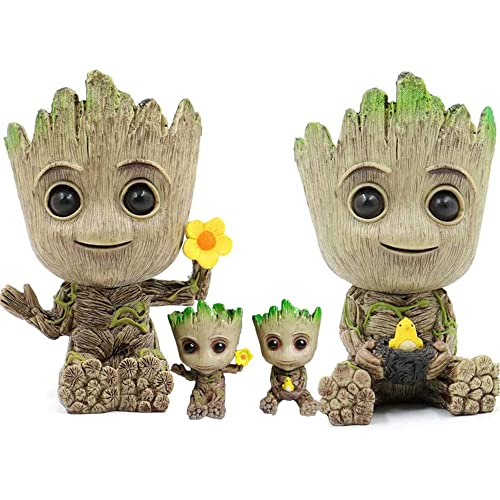 Hawofly Groot Pflanzgefäß,Blumentopf Treeman,Groot Sukkulenten Pflanzgefäß,Niedliche Pflanzen Blumentopf mit Loch Stifthalter, Beste Geburtstagsgeschenk für Kinder von Hawofly