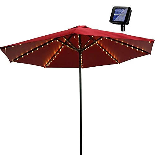 Solar Lichterkette Außen,Solar Sonnenschirm Lichter, Sonnenschirm Beleuchtung Solar, LED Solar Sonnenschirm Lichterkette Deko für Garten Party Camping von Hawofly