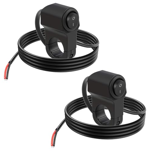2 Stück Motorrad Lenkerschalter 12V-24V ATV Lenker Lichtschalter Spritzwasserfest Motorrad Scheinwerfer Schalter, Lenkerschalter für Scheinwerfer und Nebelscheinwerfer 2 Stück Motorrad Lenkerschalter 12V-24V ATV Lenker Lichtschalter Spritzwasserfest Motorrad Scheinwerfer Schalter, Lenkerschalter für Scheinwerfer und Nebelscheinwerfer von Hawpasy