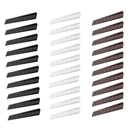 30 Stück Möbelkeile Aus Kunststoff, Unterlegkeile Für Möbel In Schwarz, Weiß, Braun, Justierbare Keile Zur Nivellierung Von Tisch, Stuhl, Schrank, Kunststoffkeile Klein, Plastikkeile Set von Hawpasy