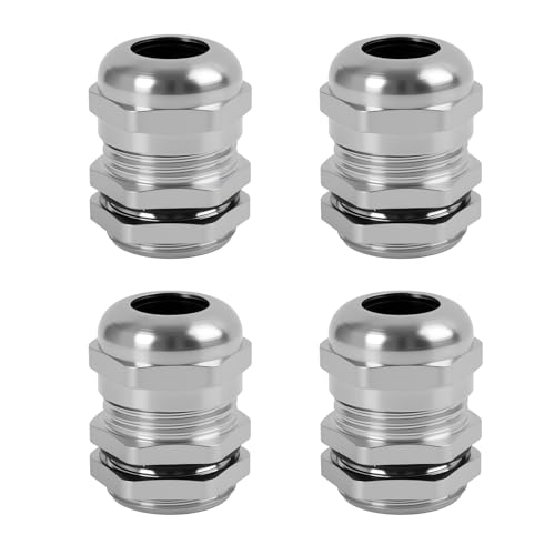 4 Stück PG11 Metall Kabelverschraubung IP68, Vernickelte Messingkabelverschraubung für 5‑10 mm Kabel, wetterfeste Outdoor Kabelverschraubung für Abzweigdosen und Kabelinstallation 4 Stück PG11 Metall Kabelverschraubung IP68, Vernickelte Messingkabelverschraubung für 5‑10 mm Kabel, wetterfeste Outdoor Kabelverschraubung für Abzweigdosen und Kabelinstallation von Hawpasy