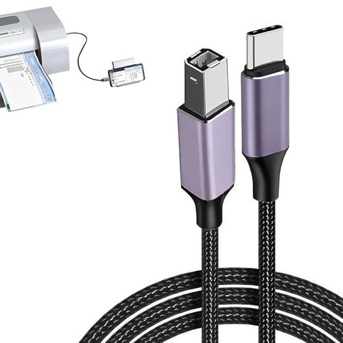 Usb C Druckerkabel Usb Auf Usb C Kabel 2m, Druckerkabel Usb C, Drucker Kabel, Drucker Für Scanner, Tastatur, Dac, Faxgerät, Printer Cable Plug & Play Usb C Druckerkabel Usb Auf Usb C Kabel 2m, Druckerkabel Usb C, Drucker Kabel, Drucker Für Scanner, Tastatur, Dac, Faxgerät, Printer Cable Plug & Play von Hawpasy