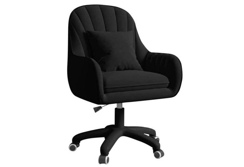 HawthyHome Bürostuhl Ergonomischer Homeoffice-Stuhl, 360° Drehbar & Höhenverstellbar (1 St), Samtbezug mit Kopfkissen, ideal für Arbeitszimmer & Schlafzimmer von HawthyHome