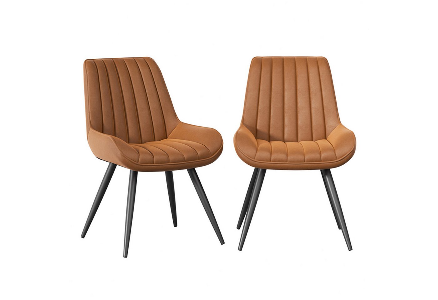 HawthyHome Esszimmerstuhl bequeme Polsterstühle Küchenstuhl, (2 St), mit Rückenlehne Metallbeine, 2er Set von HawthyHome