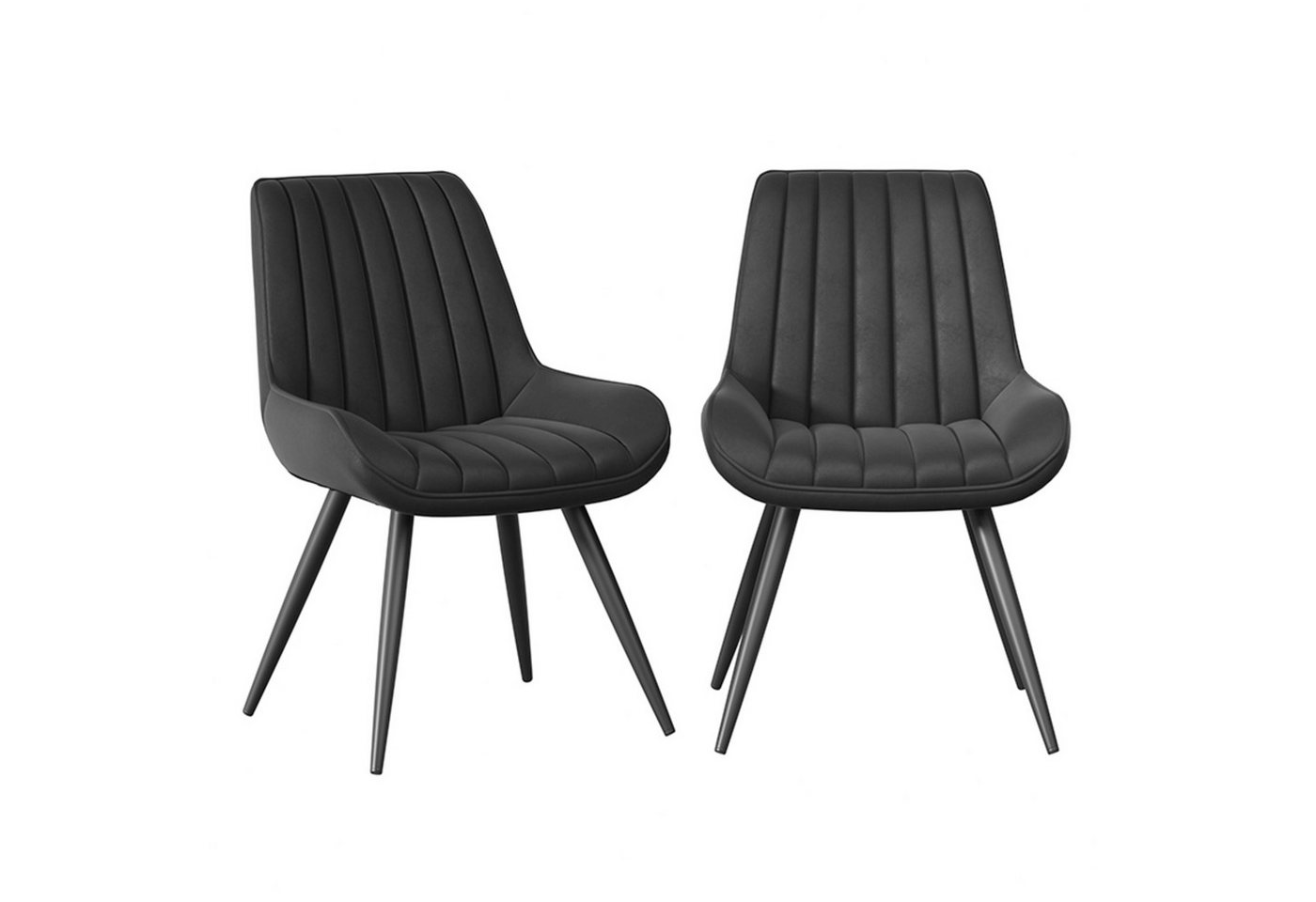 HawthyHome Esszimmerstuhl bequeme Polsterstühle Küchenstuhl, (2 St), mit Rückenlehne Metallbeine, 2er Set von HawthyHome