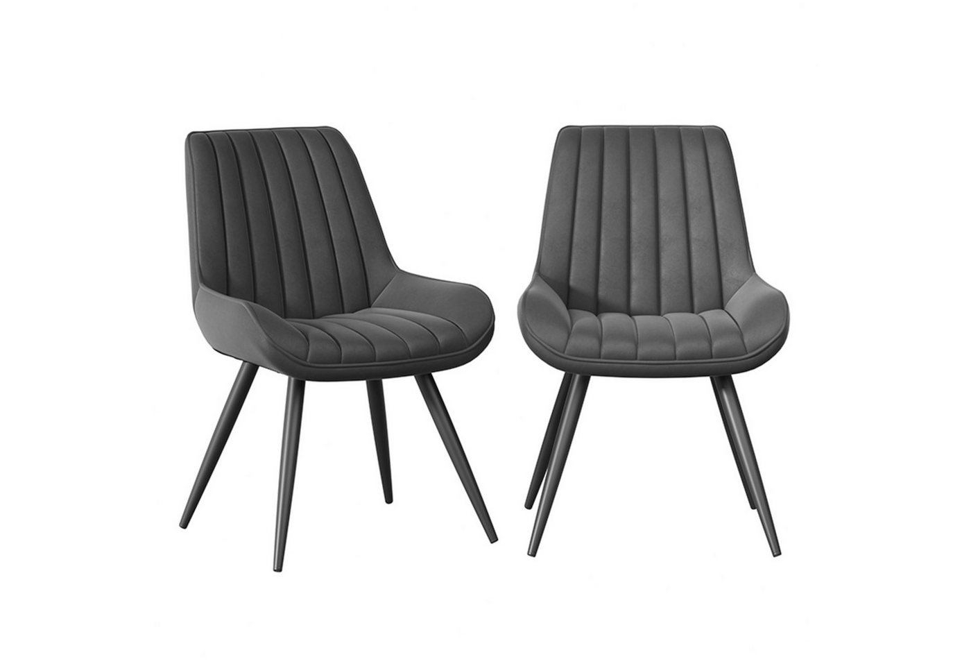 HawthyHome Esszimmerstuhl bequeme Polsterstühle Küchenstuhl, (2 St), mit Rückenlehne Metallbeine, 2er Set von HawthyHome