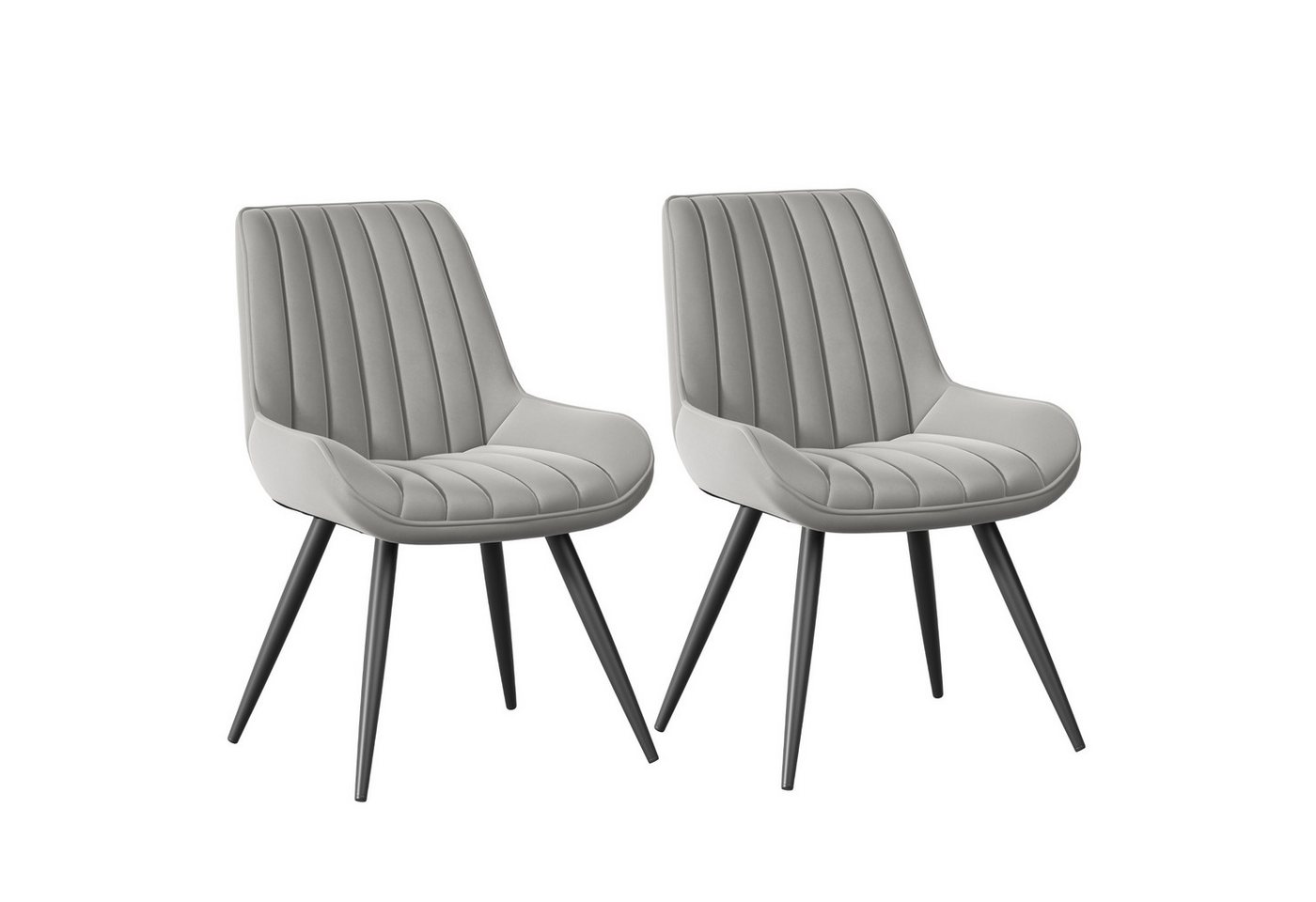 HawthyHome Esszimmerstuhl bequeme Polsterstühle Küchenstuhl (2 St), mit Rückenlehne und Metallbeine von HawthyHome