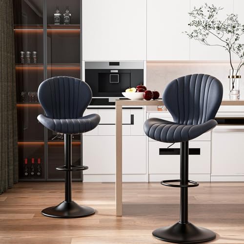 Hawthyhome Barhocker 2er Set |Barhocker Höhenverstellbar mit lehne •Hocker aus Fabric•Küchenstühle mit Fußstütze •Barstühle Drehstühle •360°Drehbar Einfache Montage •Dunkelgrau FU01023DG Hawthyhome Barhocker 2er Set |Barhocker Höhenverstellbar mit lehne •Hocker aus Fabric•Küchenstühle mit Fußstütze •Barstühle Drehstühle •360°Drehbar Einfache Montage •Dunkelgrau FU01023DG von Hawthyhome