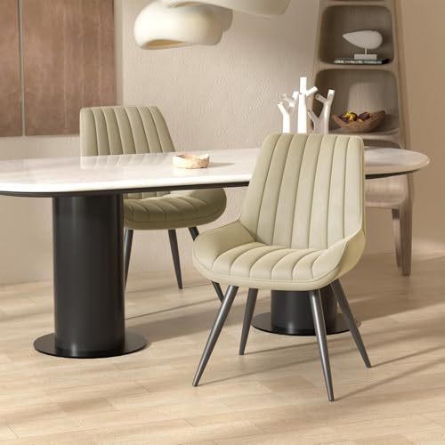 Hawthyhome Esszimmerstühle 2er Set | Polsterstühle mit 5 cm Sitzkissen • künstlicher Stoff Dining Chair • Küchenstuhl mit Rückenlehne • Moderne Sessel • Metallbeine • Beige FU01043BE-2 Hawthyhome Esszimmerstühle 2er Set | Polsterstühle mit 5 cm Sitzkissen • künstlicher Stoff Dining Chair • Küchenstuhl mit Rückenlehne • Moderne Sessel • Metallbeine • Beige FU01043BE-2 von Hawthyhome