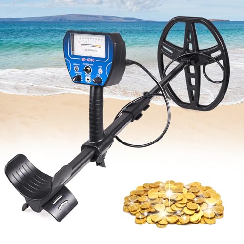 Hawthyhome Metalldetektor Profi Set, Identifiziert 9 Arten Von Metallen, Hohe Genauigkeit, IP68 Wasserdicht Spule, 10 Zoll Detektionstiefe, für Erwachsene von Hawthyhome