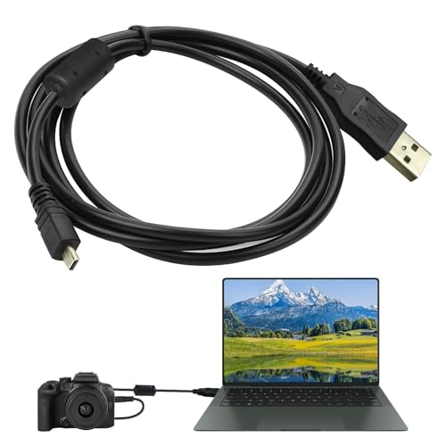 Haxisii Ersatz-USB-Kabel für Panasonic Lumix, kompatibel mit Kameras der Panasonic Lumix DMC-FS, FX, FZ, G, LX, LZ, LS, TZ Serie, geeignet zum Aufladen und schnelle Datenübertragung, 90 cm von Haxisii