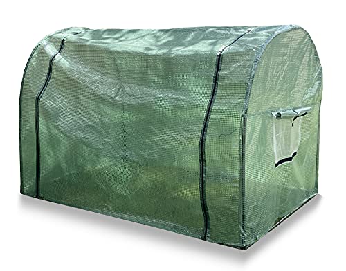 Haxnicks Grower Frame Mini-Gewächshaus Polytunnel – kompakt, strapazierfähig, rostbeständig, mit Schutzhülle – B 1 m x H 1 m x L 1,5 m von Haxnicks