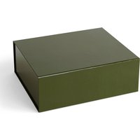 Aufbewahrungsbox Colour Storage mit Deckel olive M von Hay
