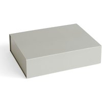 Aufbewahrungsbox Colour Storage mit Deckel grey L von Hay